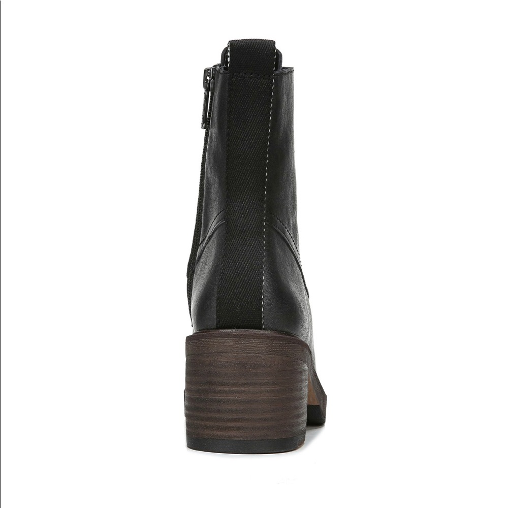 Sarto by Franco Sarto Black Leather Lace Up Heel Combat Boot NWT 6.5 - Picture 7 of 9